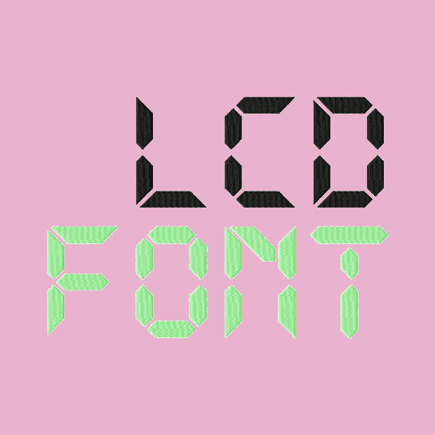 electronic machine font design