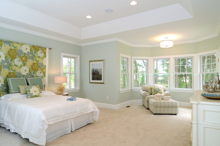classy pastel blue bedroom idea