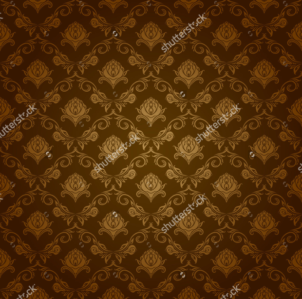 seamless floral brown pattern