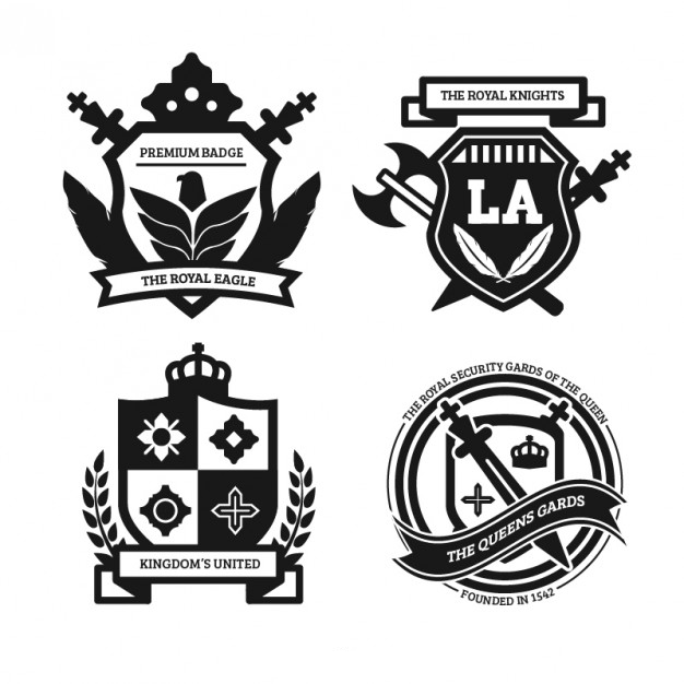 royal shields vector