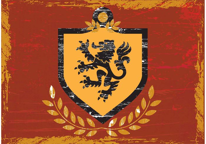 heraldic vector shield
