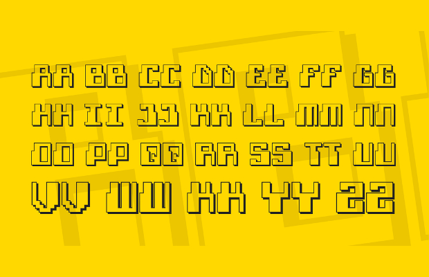 3d futuristic font for free