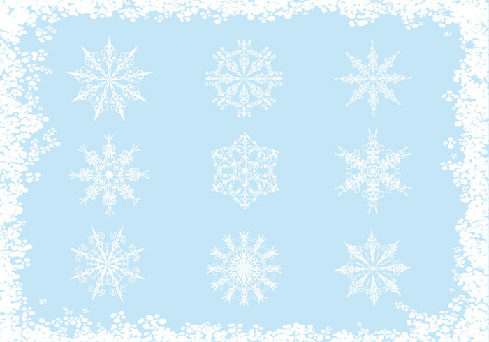 ornate snowflake brush