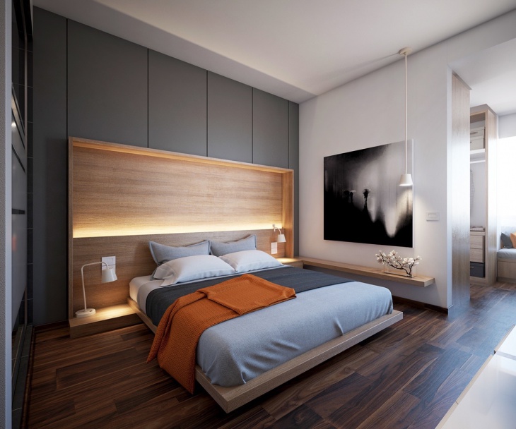master bedroom wooden interior