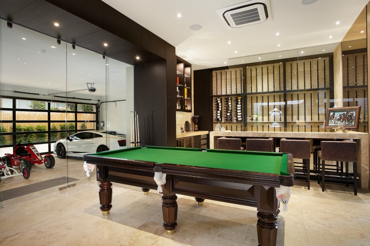 stylish living room bar design