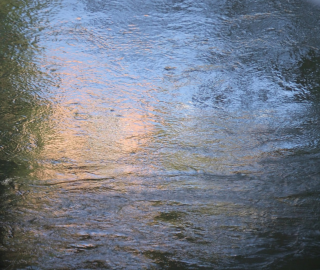sunset on water texture