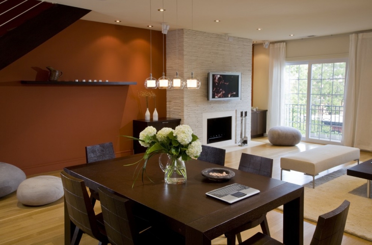 modern living room wall texture