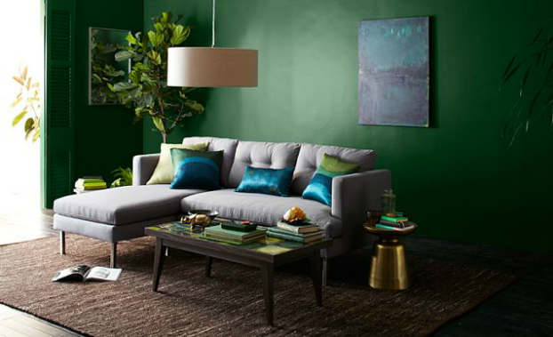 earthy eclectic living room design