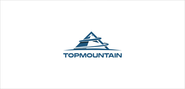 solid top view mountain symbol