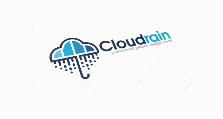 cloudrain logo design