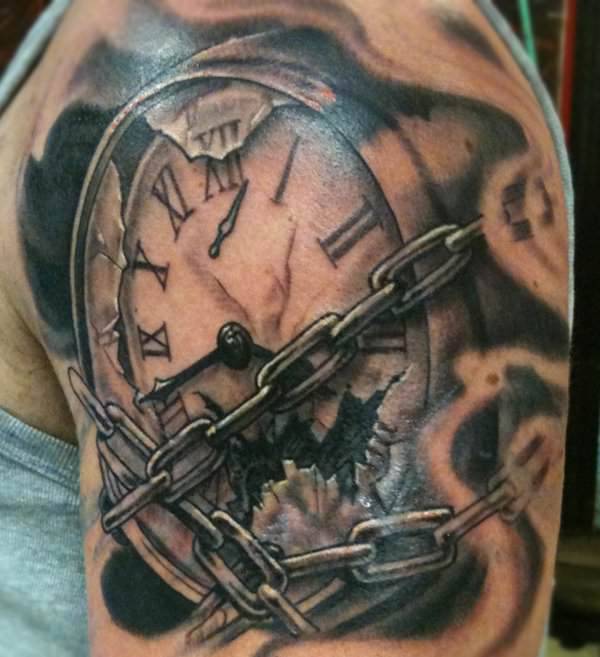 awesome watch tattoo design