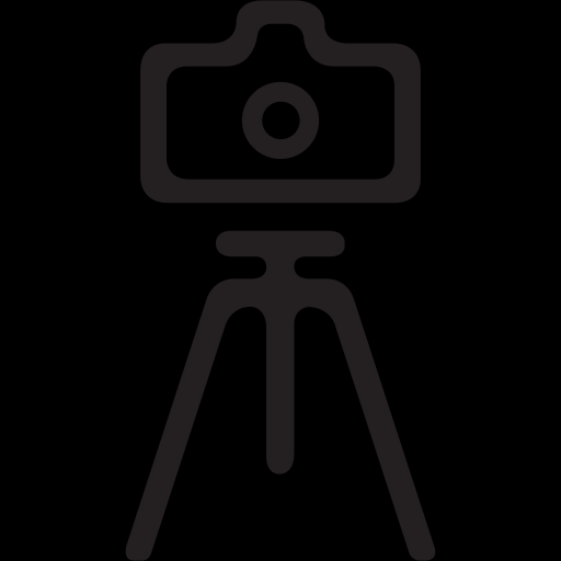 camera on tripod icon1