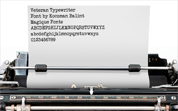 veterian typewriter font1