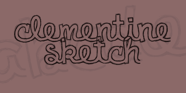 clementine sketch font