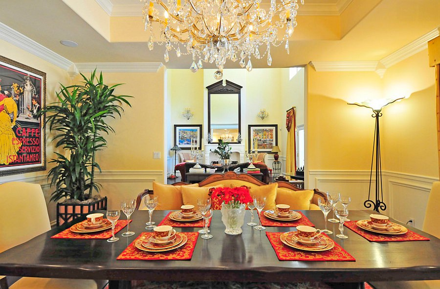 dazzling mediterranean dining room design