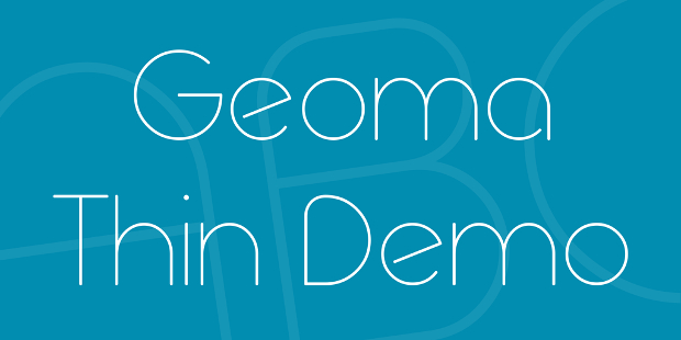 geoma thin font