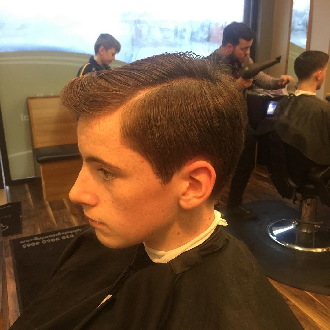 male taper haircut