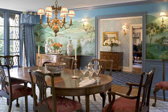 formal traditional dining room design