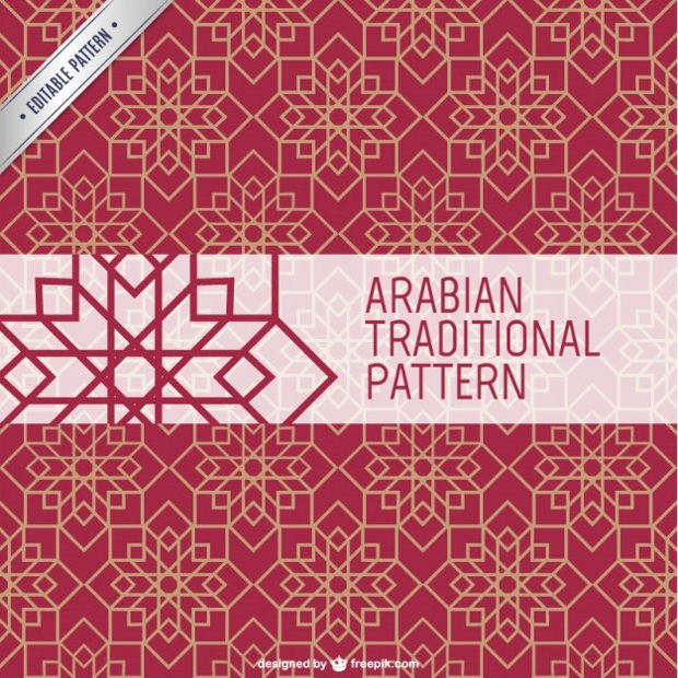 arabian traditional pattern free vector