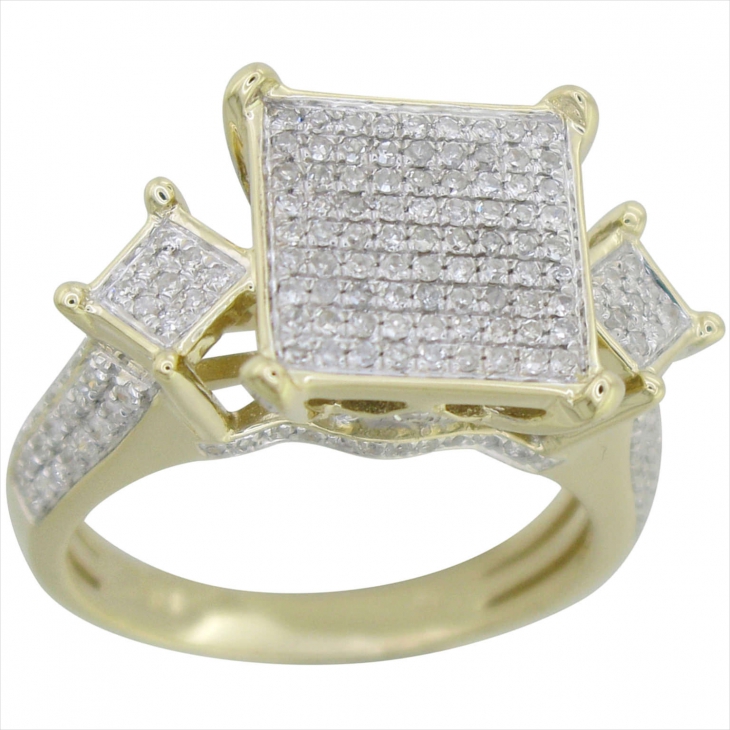 fashion gold diamond ring