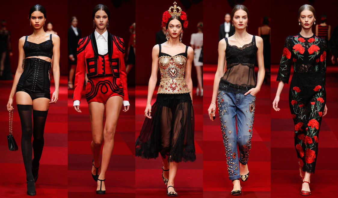 dolce and gabbana spring summer 2015 women fashion show pictures looks1