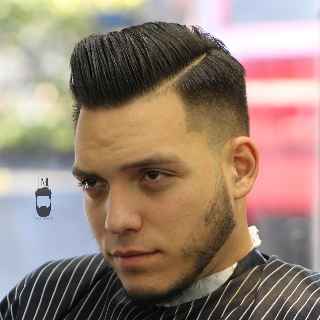 simple comb over hairstyle