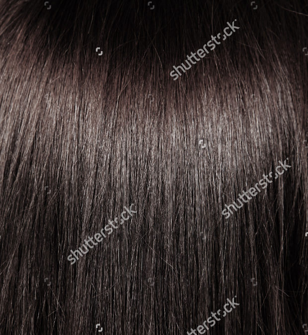 stright smooth black hair texture