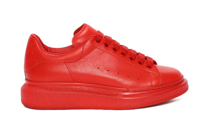 red calf leather mcqueen shoe design