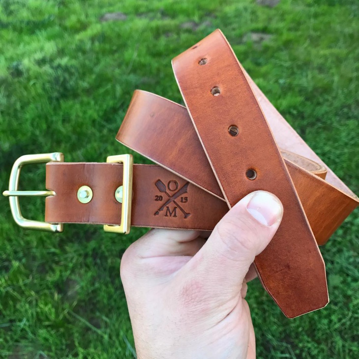 handmade leather belt design