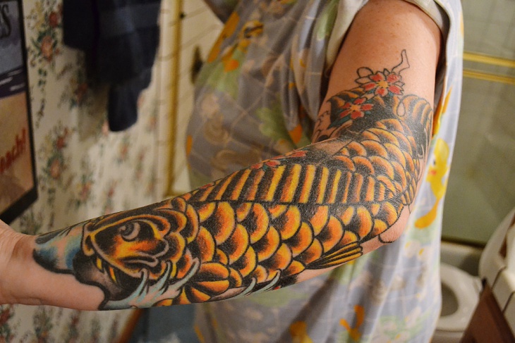 fish sleeve tattoo design
