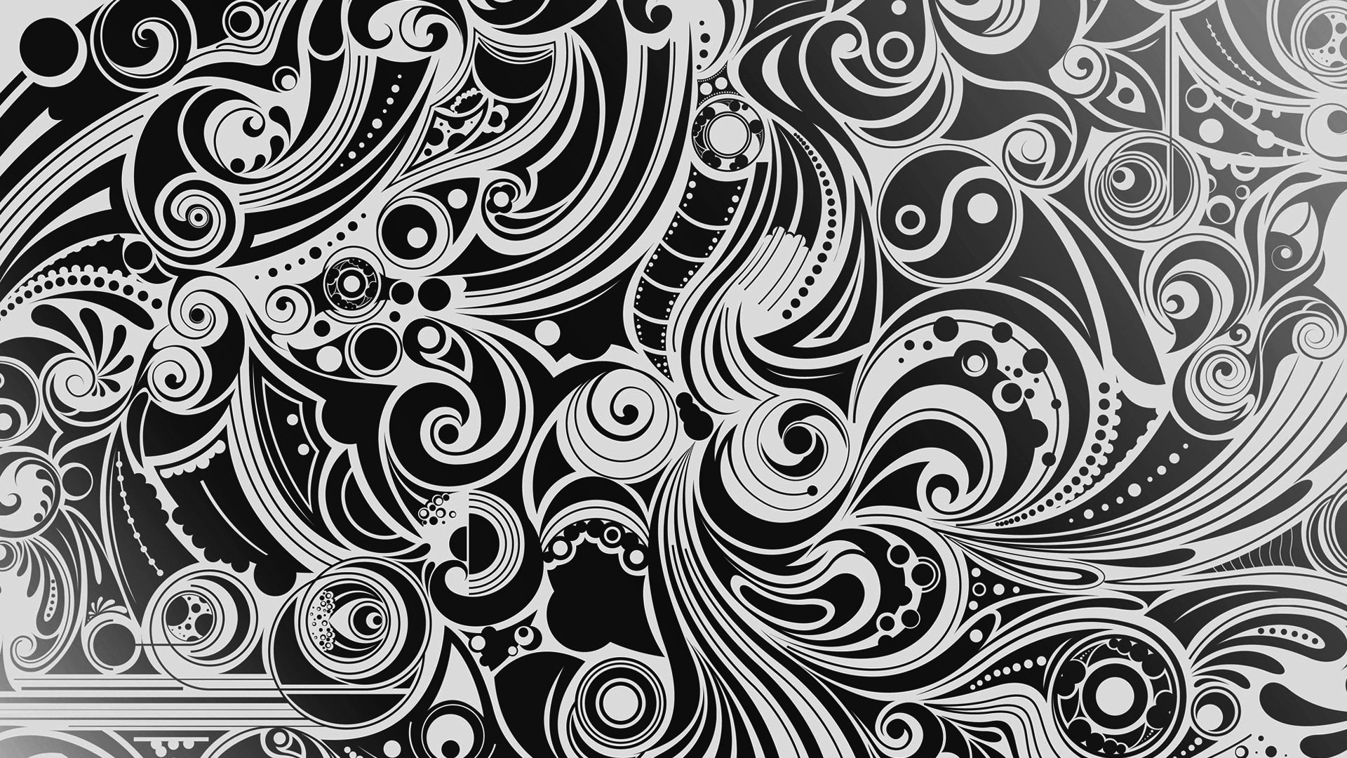 black and white swrils background