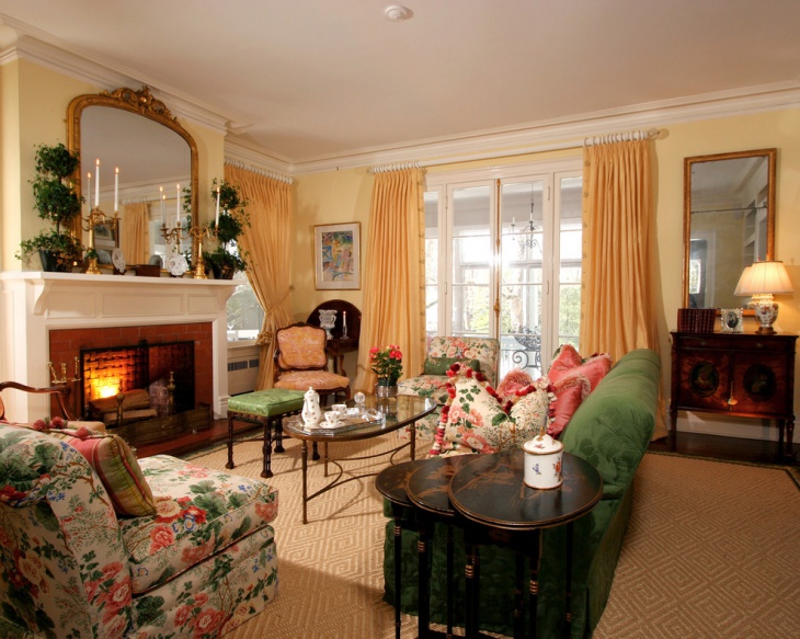 classically designed living room furniture 