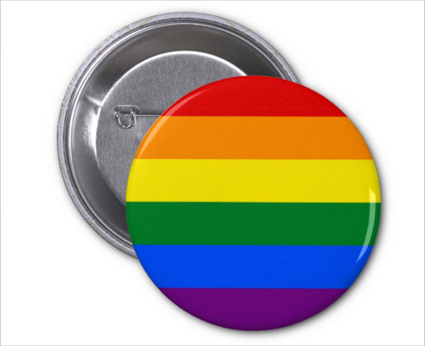 badge pin button mockup