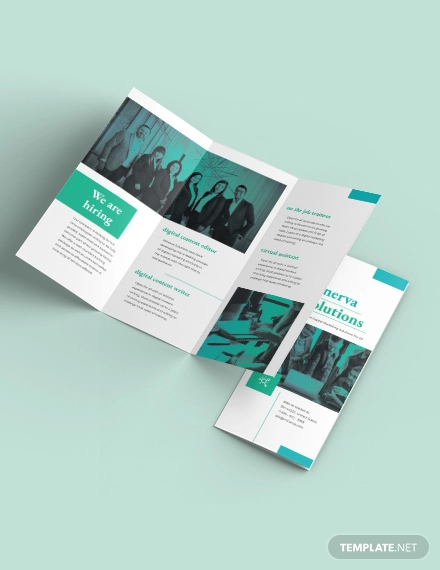 business training tri fold brochure
