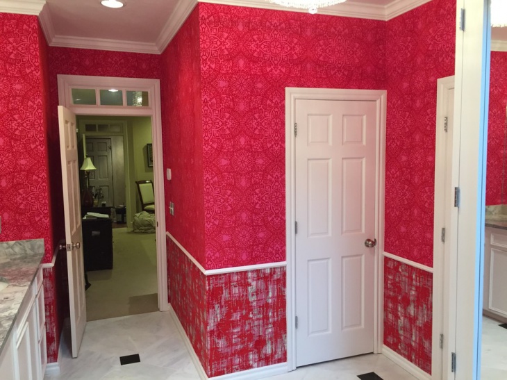 best pink bathroom decorating idea