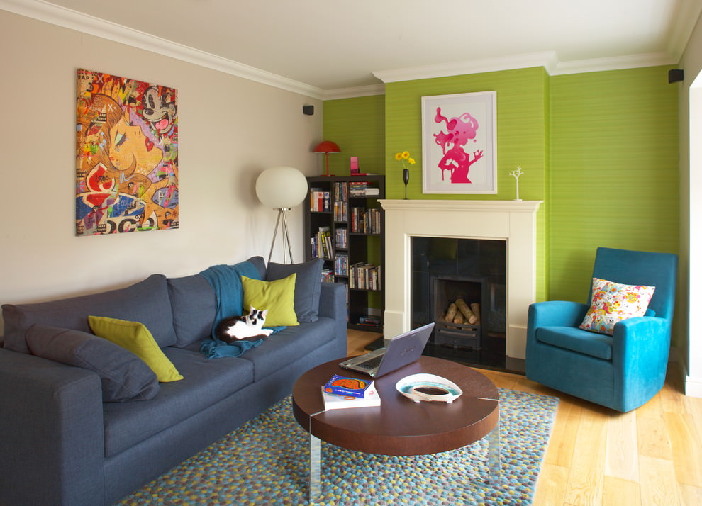 21+ Green Living Room Designs, Decorating Ideas | Design ...