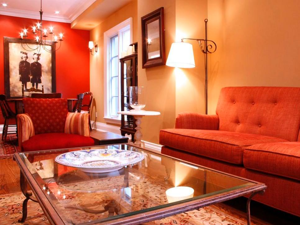 25+ Red Living Room Designs, Decorating Ideas | Design ...