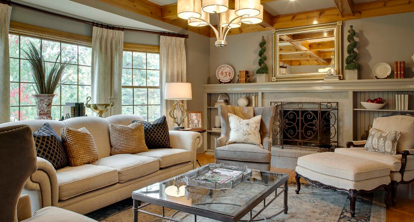 pottery barn cottage living room