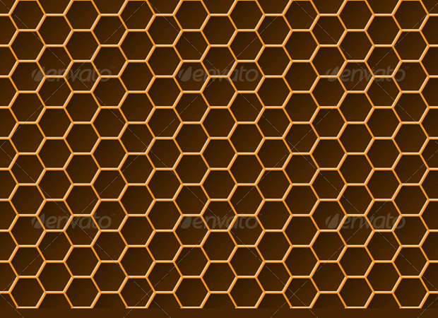 brown honeycomb pattern