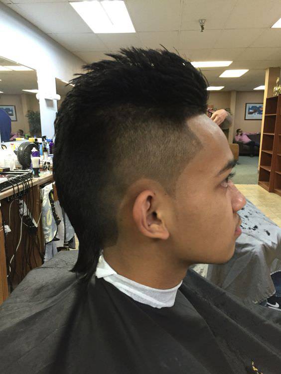 side Shadow fade haircut