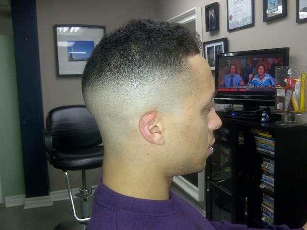 nappy shadow fade haircut