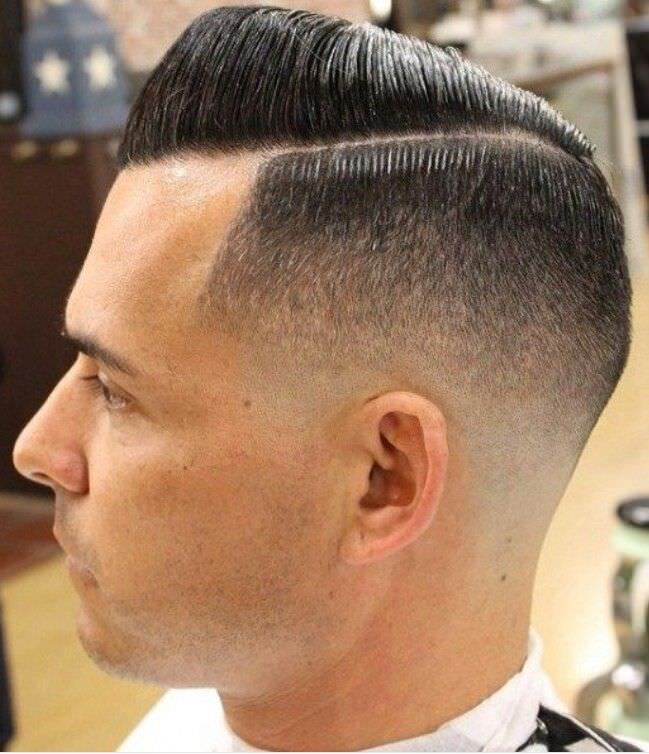 klassisk skygge fade haircut