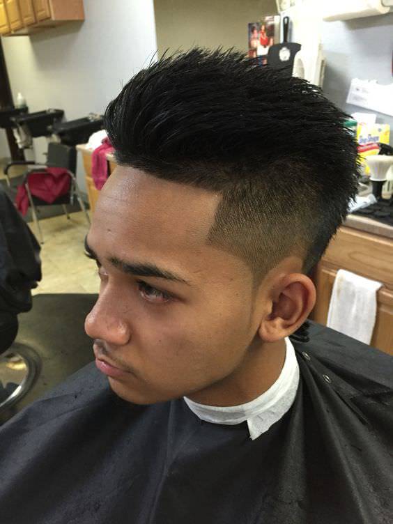 rodet skygge fade haircut