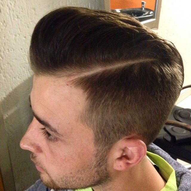 long coif fade haircut design