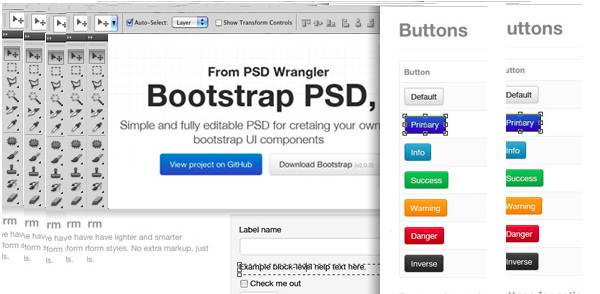 free bootstrap ui psd template4