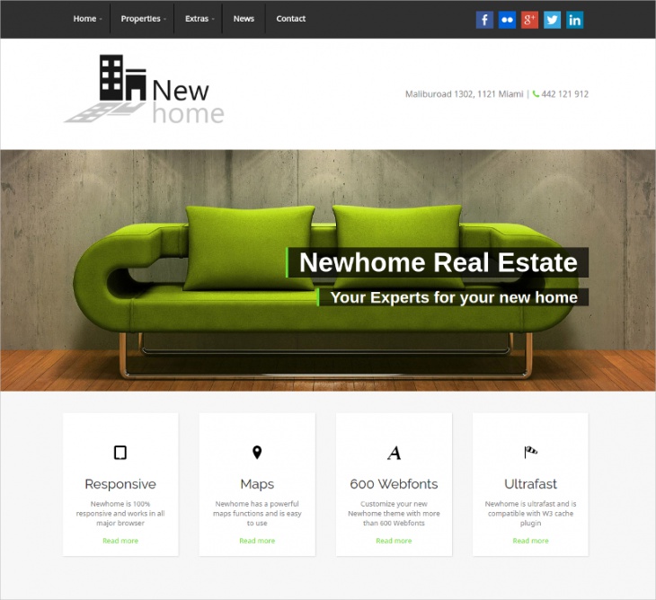 newhome real estate theme