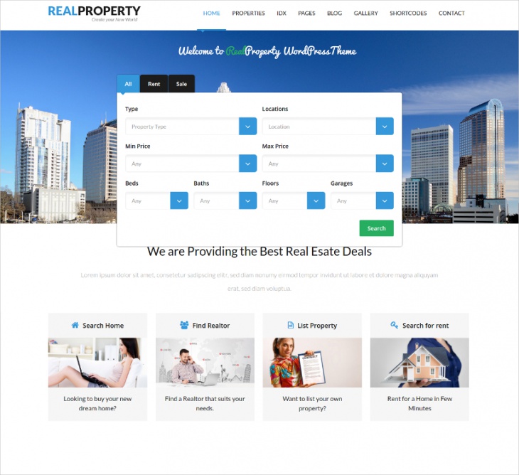 real property real estate theme