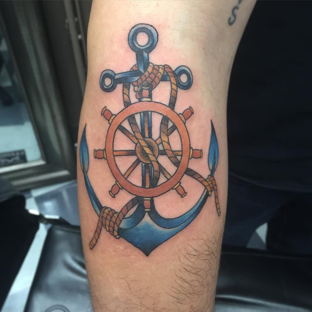 nautical anchor tattoo design