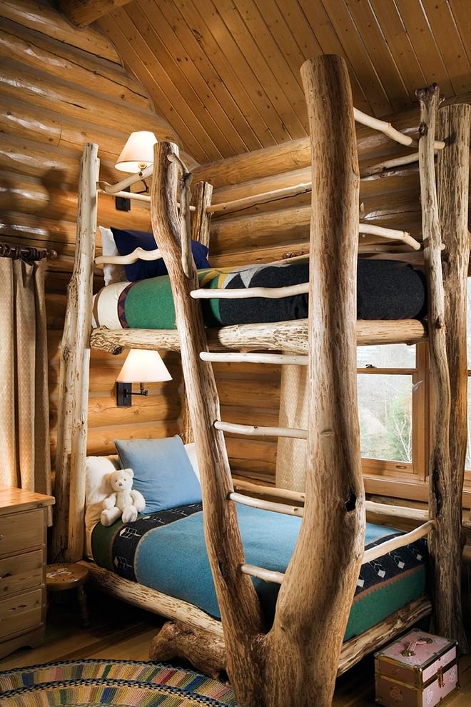 elegant traditional tree style kids bedroom design