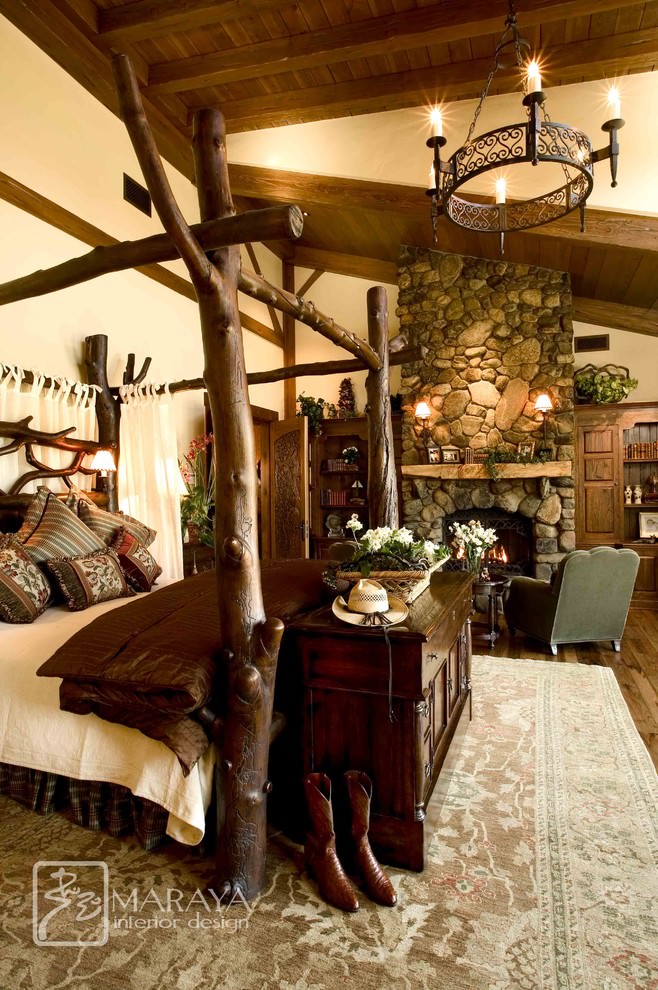 farmhouse tree style bedroom design
